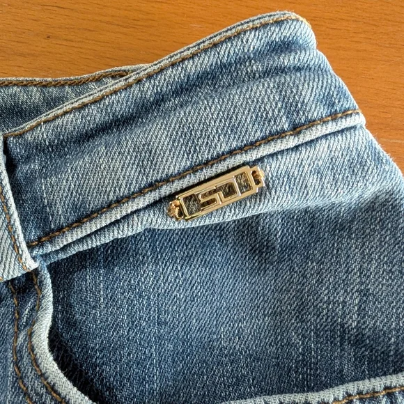 ST JOHN Vintage Sport Capri Denim Jeans Size 8 - Picture 9 of 12